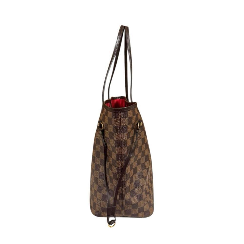 LOUIS VUITTON Brown Damier Canvas Neverfull MM Tote Bag - Picture 4 of 10